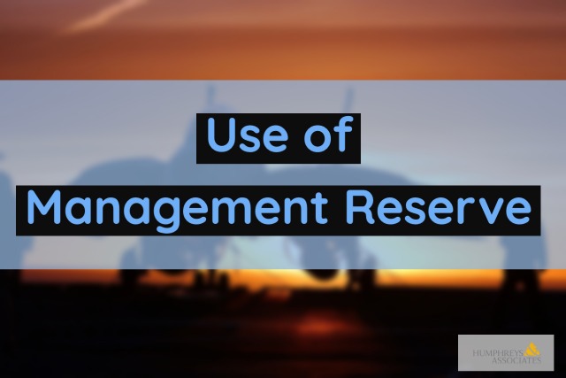 Program Manager Use of Management Reserve