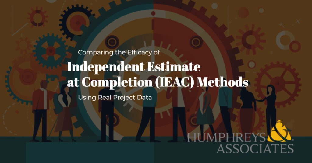 Comparing the Efficacy of Independent Estimate at Completion (IEAC) Methods Using Real Project Data