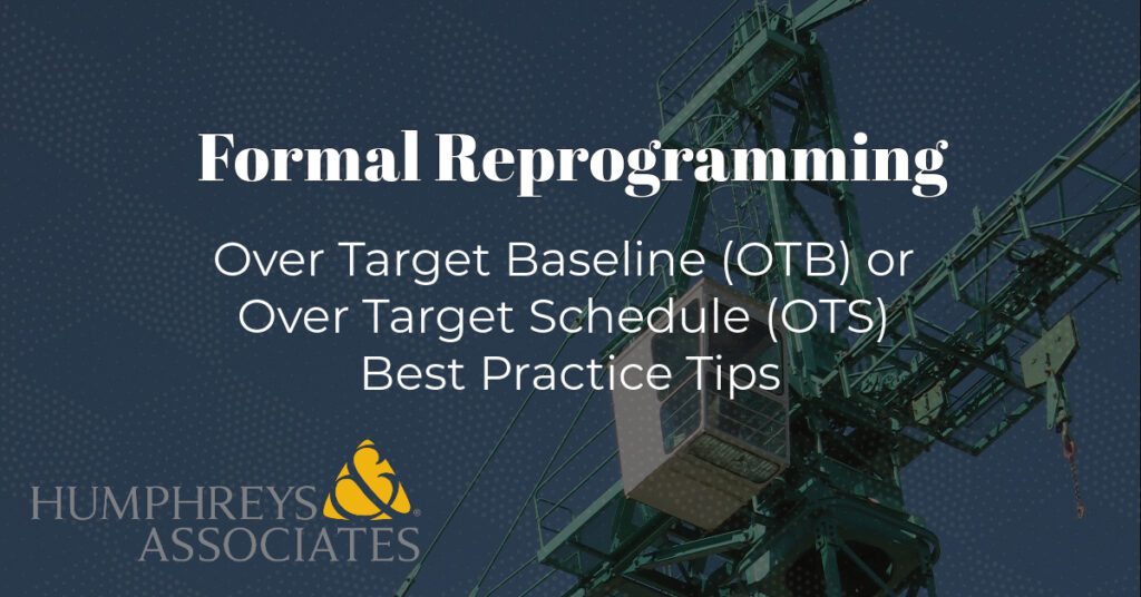 Formal Reprogramming: OTB or OTS Best Practice Tips